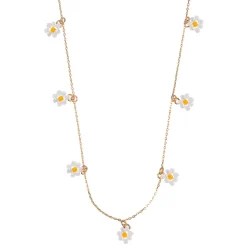 Timi of Sweden: Small Flower Bead Necklace - White (Smykke, Necklace)