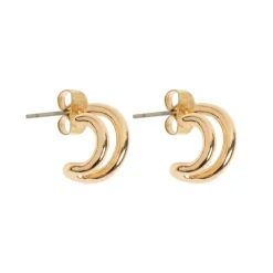 Timi of Sweden: Two Ring Stud - Gold (Smykke, Earrings)