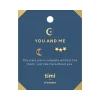 Timi of Sweden: You and Me Moon and 3 Star Earrings - Gold (Smykke, Earrings)