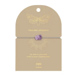Timi of Sweden: You Are Amazing Amethyst Chip Bracelet (Smykke, Bracelets)