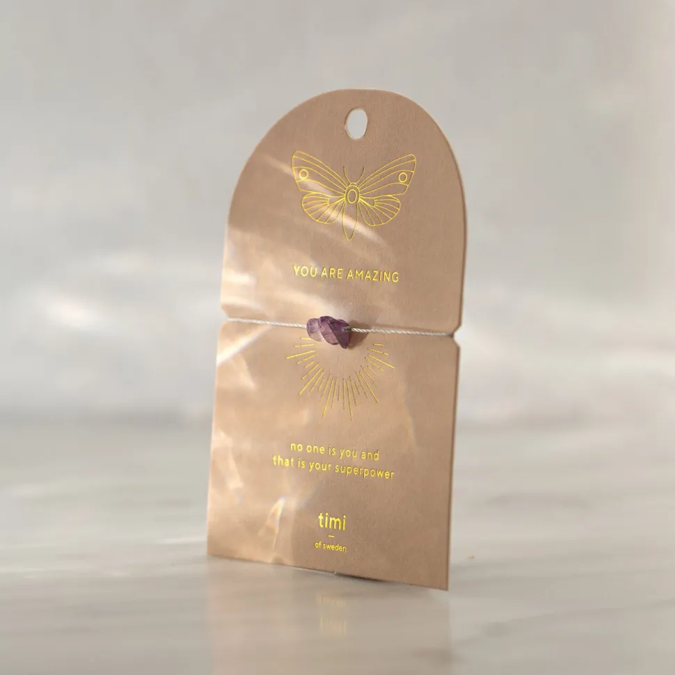 Timi of Sweden: You Are Amazing Amethyst Chip Bracelet (Smykke, Bracelets)
