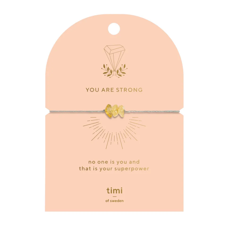 Timi of Sweden: You Are Strong Citrine Bracelet (Smykke, Bracelets)