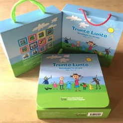 Trunte Lunte kuffert med 12 bøger: Alle Trunte Lunte bøgerne samlet i en kuffert (Materialekasse, Dansk) af Anne Holst Moulvad