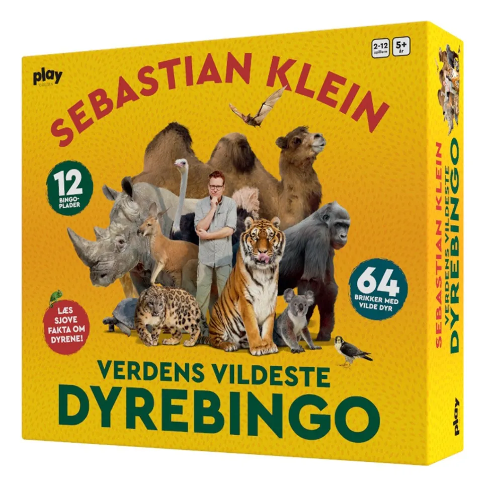 Verdens vildeste dyrebingo (Spil, Dansk) af Sebastian Klein