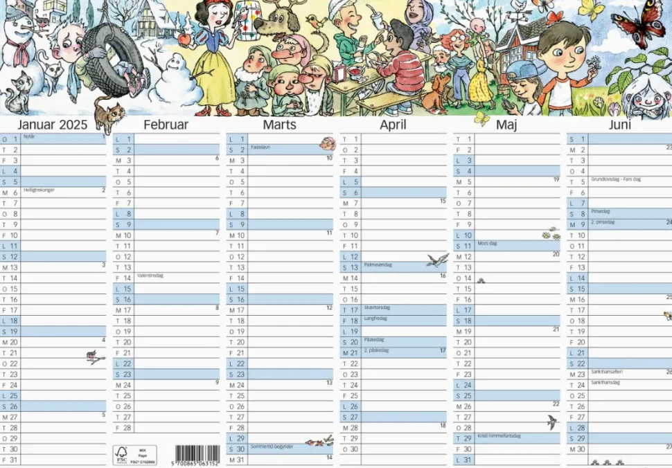 Vægkalender Otto Dickmeiss A3 2025 (Kalender)