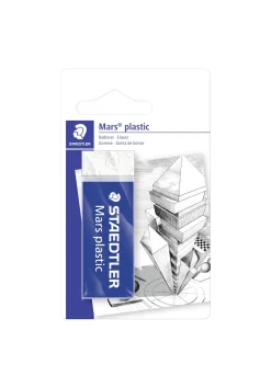 Viskelæder Mars plastic 65x23s13mm blister (Kontorartikler)