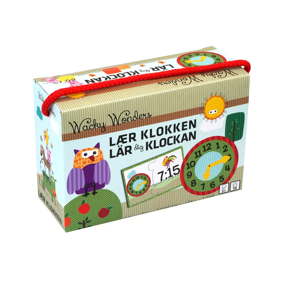Wacky Wonders Lær klokken (Spil, Dansk)