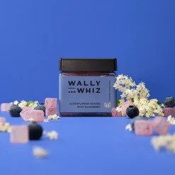 Wally and Whiz – Hyldeblomst med blåbær, 140g (Vingummi)