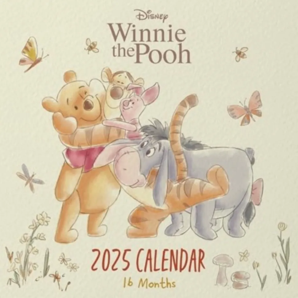 Winnie the Pooh (Crafting New Beginnings) 2025 Square Calendar (Kalender, Calendar, Engelsk)