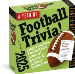 Year of Football Trivia! Page-A-Day® Calendar 2025: League Leaders, Famous Firsts, Im... (Kalender, Calendar, Engelsk)