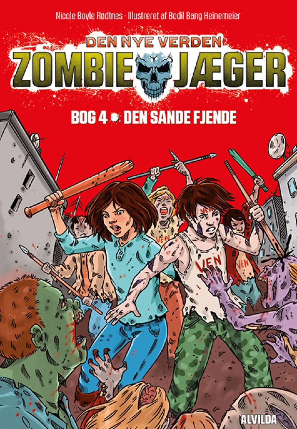 Zombie-jæger - Den nye verden 4: Den sande fjende (Bog, Indbundet, Dansk) af Nicole Boyle Rødtnes